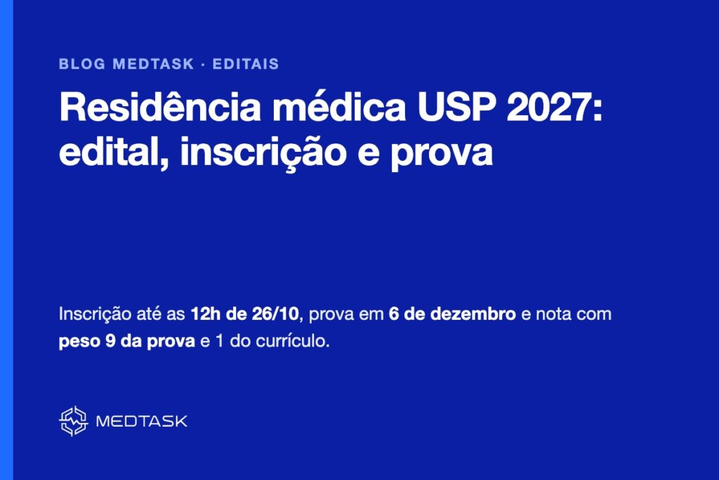Residência médica USP: edital, inscrição e prova